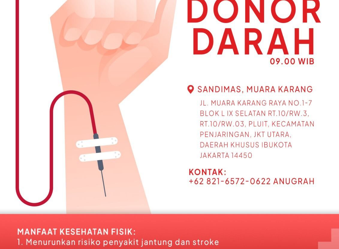 Kegiatan Donor Darah SANDIMAS Group