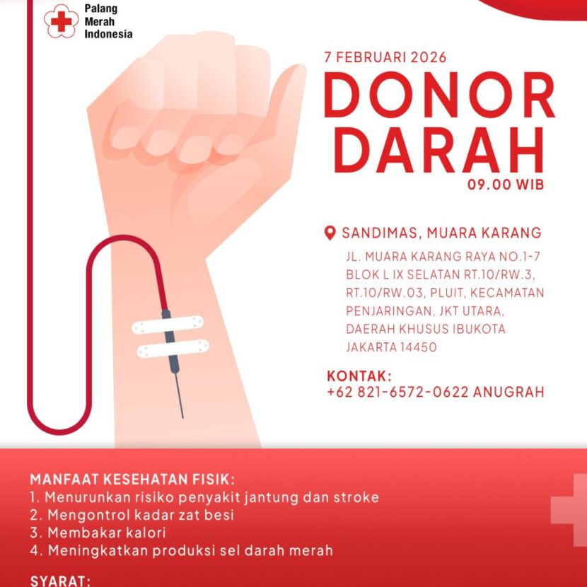 Kegiatan Donor Darah SANDIMAS Group